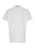 Dsquared2 Men White T-Shirt With Logo On The Front In Cotton Man