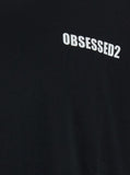Dsquared2 Men Black T-Shirt With Logo On The Front In Cotton Man