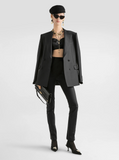 Givenchy Women Black Mini Dress With Flared Skirt And Square Neckline In Viscose Blend Stretch Woman