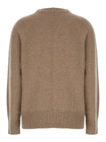 Max Mara Women 'Toldim' Beige Crewneck Sweater With Middle Stitch Detail In Cashmere Woman