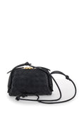 Bottega Veneta Women Crossbody Bag 'Concert' With Intreccio Motif In Black Leather For Women