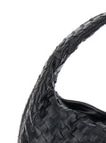 Bottega Veneta Women Shoulder Bag 'Hop Piccola' With Intreccio Motif In Black Leather For Women