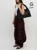 Bottega Veneta Women Shoulder Bag 'Hop Piccola' With Intreccio Motif In Black Leather For Women
