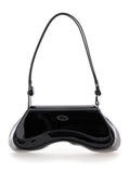 Diesel Women 'Play' Black Shoulder Bag With Logo Plaque In Tech Fabric For Women