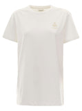 Isabel Marant Etoile Women 'Aby' White T-Shirt With Crew Neck And Short Sleeves In Cotton For Women