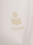 Isabel Marant Etoile Women 'Aby' White T-Shirt With Crew Neck And Short Sleeves In Cotton For Women