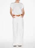 Isabel Marant Etoile Women 'Aby' White T-Shirt With Crew Neck And Short Sleeves In Cotton For Women