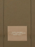 Marc Jacobs Women 'The Large Tote' Green Tote Bag With Contrast Logo Print In Cotton Women