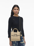 Marc Jacobs Women Handbag 'Small Tote' With Contrasting Embroidered Logo In Ecoleather And Polyester Beige Women