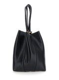 Chloé Women Shoulder Bag 'Spin' With Logoed Metal Medals In Black Grained Leather For Women