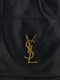 Saint Laurent Women Crossbody Bag 'Jamie' With Two Top Handles With Chain And Cassandre Plate On The Front In Black Leather For Women