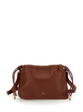 A.P.C. Women Ninon Mini Crossbody Bag With Engraved Logo On The Front And Adjustable Ecoleather Strap Brown Women