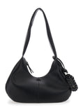 Ganni Women Shoulder Bag 'Bou Bag Hobo Medium' With Shoulder Strap And Removable Black Leather Logo Patch For Women