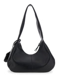 Ganni Women Shoulder Bag 'Bou Bag Hobo Medium' With Shoulder Strap And Removable Black Leather Logo Patch For Women