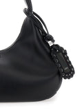 Ganni Women Shoulder Bag 'Bou Bag Hobo Medium' With Shoulder Strap And Removable Black Leather Logo Patch For Women