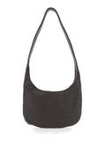 Bottega Veneta Men Brown  Crossbody Bag With Top Zip Closure And Intreccio Motif In Leather For Men