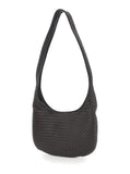 Bottega Veneta Men Brown  Crossbody Bag With Top Zip Closure And Intreccio Motif In Leather For Men
