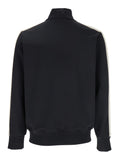 Palm Angels Men Men's Black 'Classic Logo' Sweatshirt With Printed Logo On Front In Tech Fabric