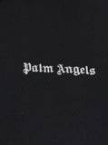 Palm Angels Men Men's Black 'Classic Logo' Sweatshirt With Printed Logo On Front In Tech Fabric