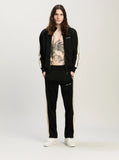 Palm Angels Men Men's Black 'Classic Logo' Sweatshirt With Printed Logo On Front In Tech Fabric