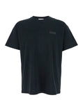 Givenchy Men Black T-Shirt With Logo Patch On The Front In Cotton For Men