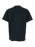 Givenchy Men Black T-Shirt With Logo Patch On The Front In Cotton For Men