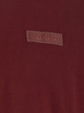 Givenchy Men Bordeaux T-Shirt With Logo Patch On Chest For Men
