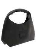 Marc Jacobs Women Shoulder Bag 'The Sack' With Logo Embossed In Black Pebbled Leather For Women