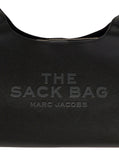Marc Jacobs Women Shoulder Bag 'The Sack' With Logo Embossed In Black Pebbled Leather For Women
