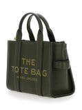 Marc Jacobs Women 'The Medium Tote Bag' Green Shoulder Bag With Logo In Grainy Leather Woman