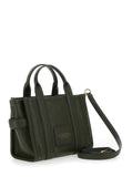 Marc Jacobs Women 'The Medium Tote Bag' Green Shoulder Bag With Logo In Grainy Leather Woman