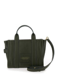 Marc Jacobs Women 'The Medium Tote Bag' Green Shoulder Bag With Logo In Grainy Leather Woman