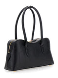Stella Mccartney Women Medium 'Ryder' Handbag With Lock Detail On Front In Ecoleather Black For Women
