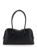 Stella Mccartney Women Medium 'Ryder' Handbag With Lock Detail On Front In Ecoleather Black For Women