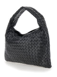 Bottega Veneta Women Shoulder Bag 'Hop Piccola' With Intreccio Motif In Black Leather For Women