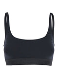 Tom Ford Women Top Bralette 'Brj016jex166l' With Wide Neckline And Logo Lettering On The Front In Black Stretch Modal For Women