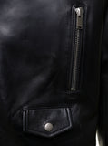 Saint Laurent Men Motorc Classique Jac - Black Leather Biker Jacket For Men