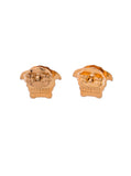 Versace Men Earrings 'Medusa Head' Gold Color In Brass