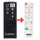 Anderic Substitute for Lasko 2033692 Upright Fan Remote Control | IR – 2033692 [RRFAN100A]