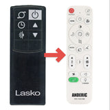 Anderic Substitute for Lasko 2033693 Upright Fan Remote Control | IR - 2033693 [RRFAN100A]