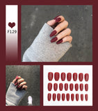Nail Art Scrub Ballet Fake Nails