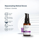 The Purest Solutions Vita-A Retinol Serum: Advanced Anti-Aging, Wrinkle Reduction, Skin Rejuvenation with Ceramide & Hyaluronic Acid