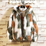 Men's Faux Leather Warm Coat Handsome Thickened