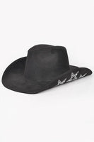 Hotfix Studded Star Iconic Sueded Cowboy Hat