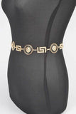 Plus Size Lion Emblem Iconic Chain Belt