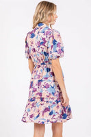 Floral Mini Shirt Dress
