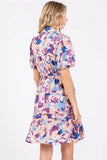 Floral Mini Shirt Dress
