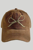 Bow baseball cap