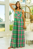 BiBi Multi Color Check Plaid Overall