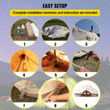 20FT Large Luxury Glamping Yurt Teepee Canvas Camping Tent (SAK37612)